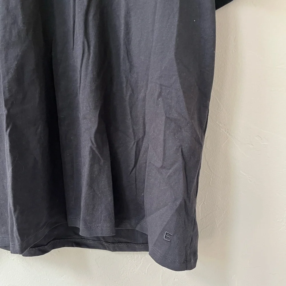 NWT EVERLANE ORGANIC COTTON CREW TEE UNIFORM BLACK L - Picture 3 of 4